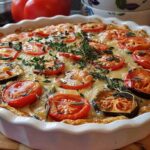 Easy Summer Tomato and Eggplant Pie