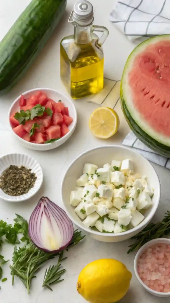 watermelon feta salad