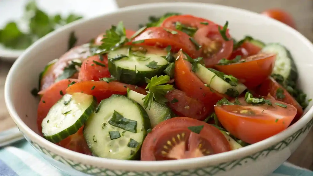 tomato cucumber salad recipe