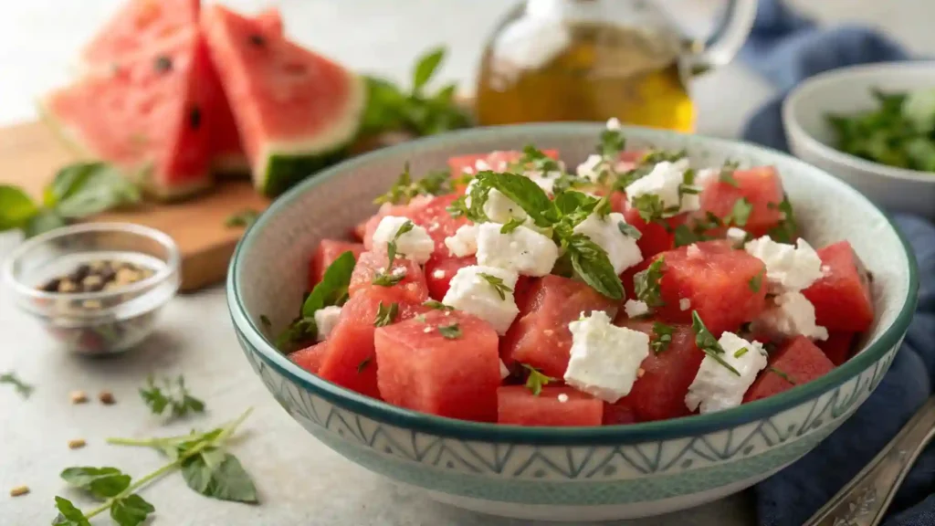 watermelon feta salad