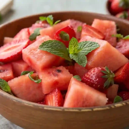 Watermelon Strawberry Salad