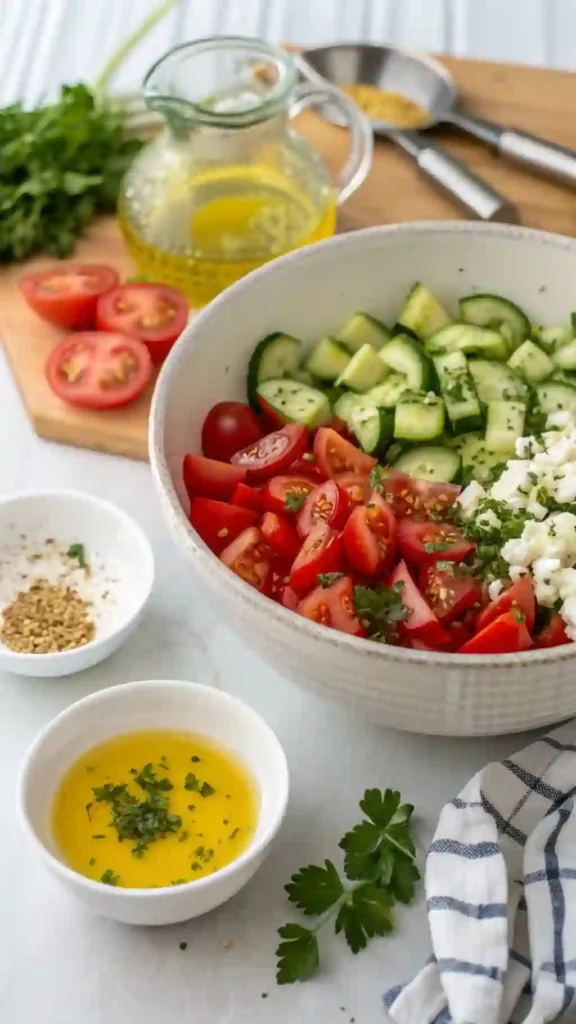 tomato cucumber salad recipe