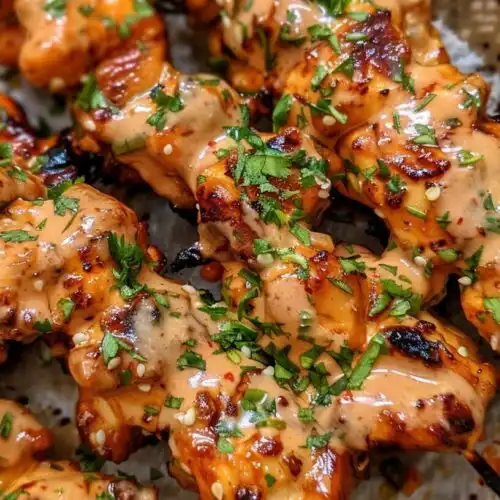 Bang Bang Chicken Skewers