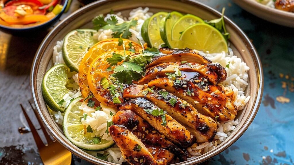 Honey Lime Chicken Bowls