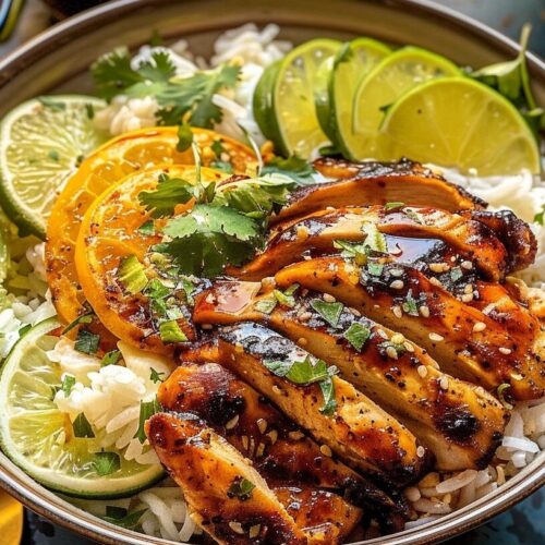 Honey Lime Chicken Bowls