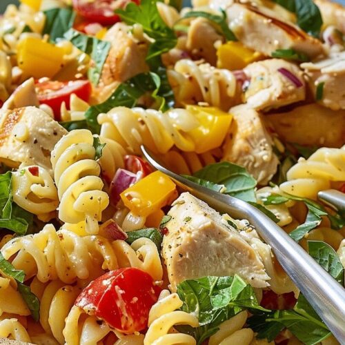 Summer Chicken Pasta Salad