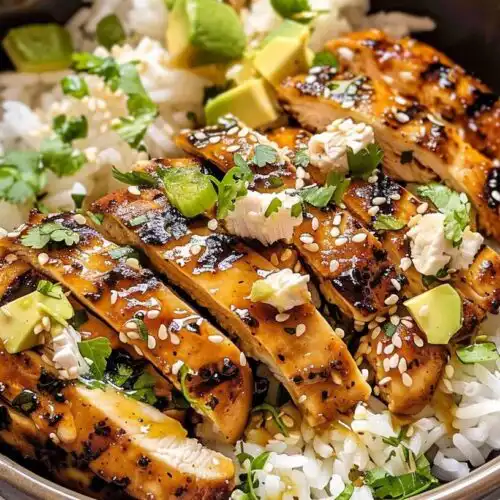 Honey Chipotle Chicken Breast Rice Bowl Recipe