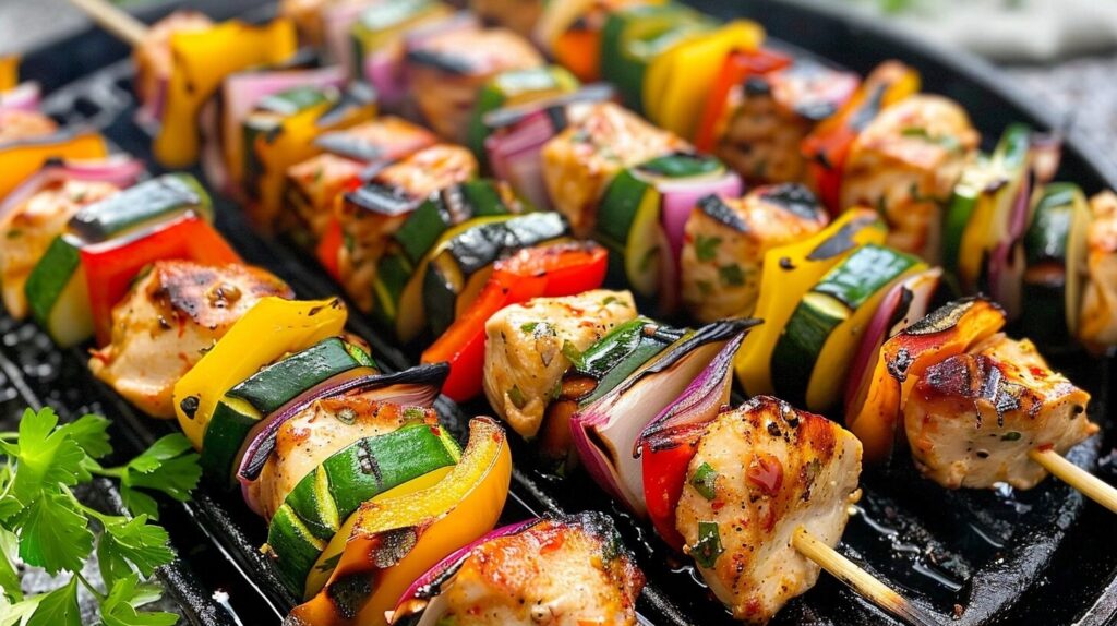 Easy Grilled Chicken Kabobs