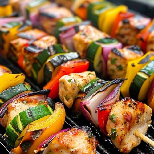 Easy Grilled Chicken Kabobs