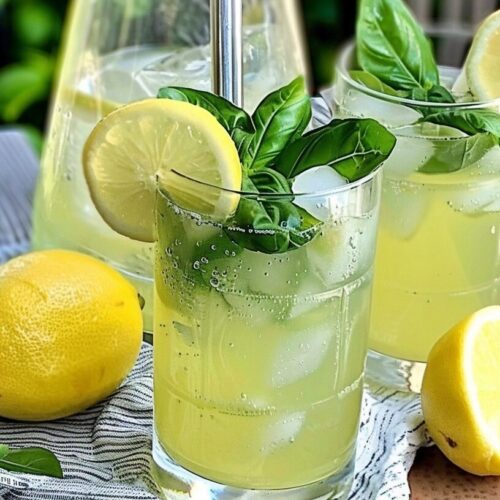 Basil Lemonade: Homemade Freshness in Every Sip