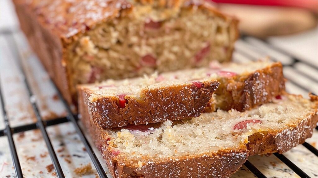 Easy Moist Rhubarb Bread Recipe