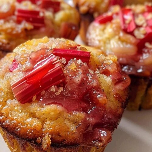 Upside Down Rhubarb Muffins: Simple Spring Comfort