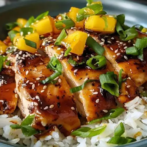 Savory Asian Mango Glazed Chicken Recipe