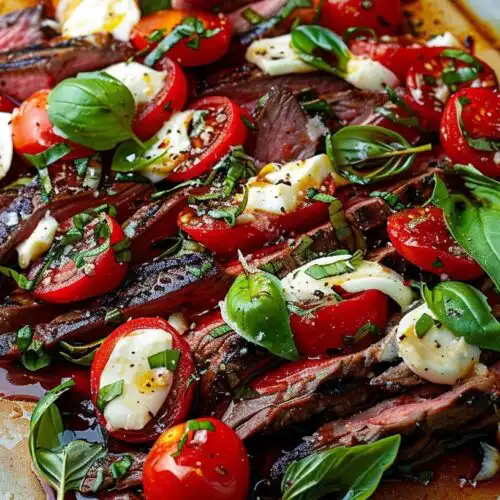 Grilled Flank Steak Caprese: Fresh, Juicy, and Satisfying