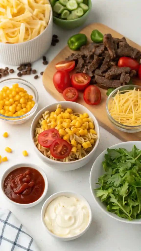 Easy Cowboy Pasta Salad
