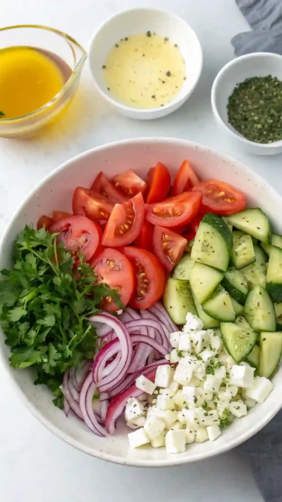 tomato cucumber salad recipe