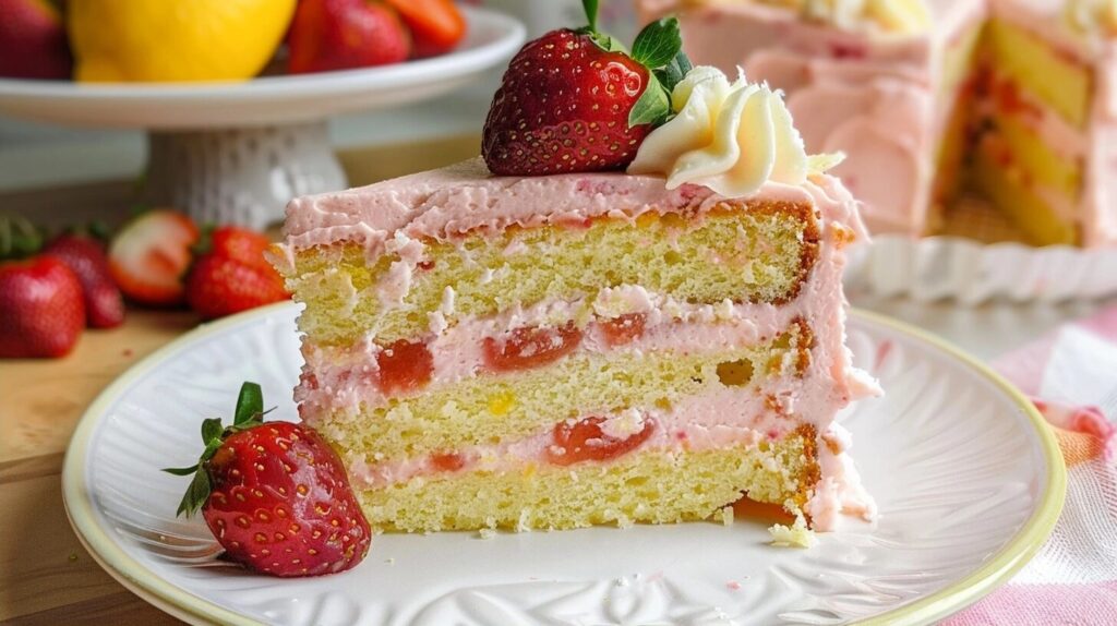 Strawberry Lemonade Cake
