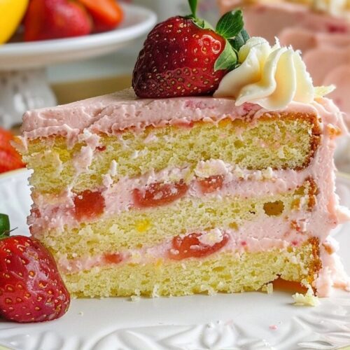 Strawberry Lemonade Cake