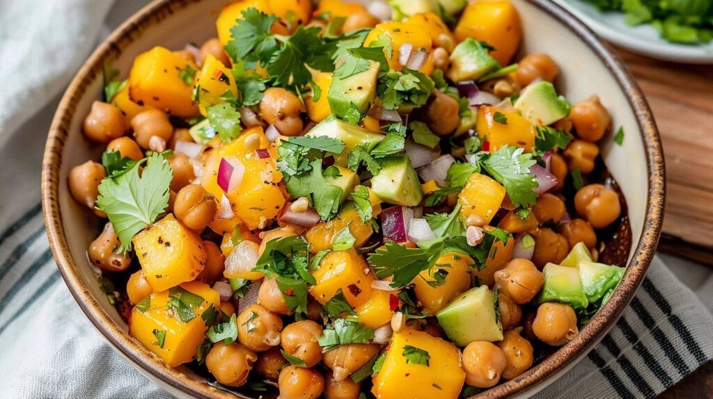 Protein-Packed Mango Chickpea Salad