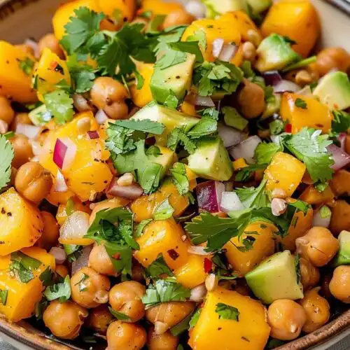 Protein-Packed Mango Chickpea Salad