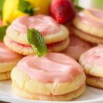 Strawberry Lemonade Meltaway Cookies