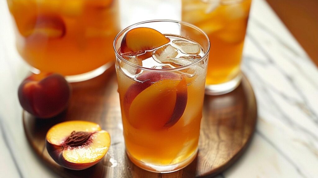 Homemade Peach Iced Tea