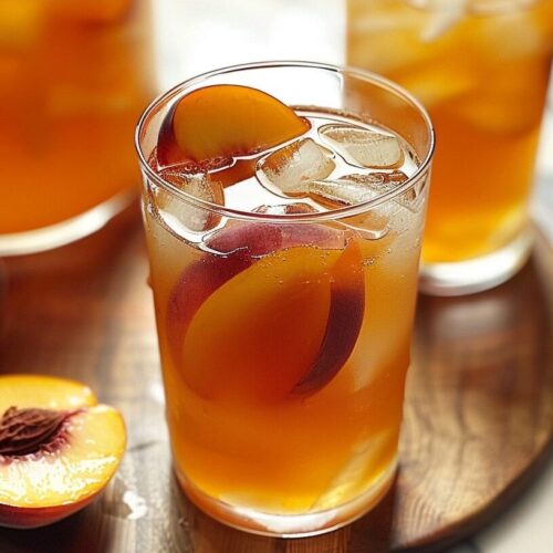 Homemade Peach Iced Tea
