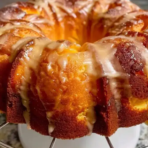 Easy Peach Cobbler Bundt Cake
