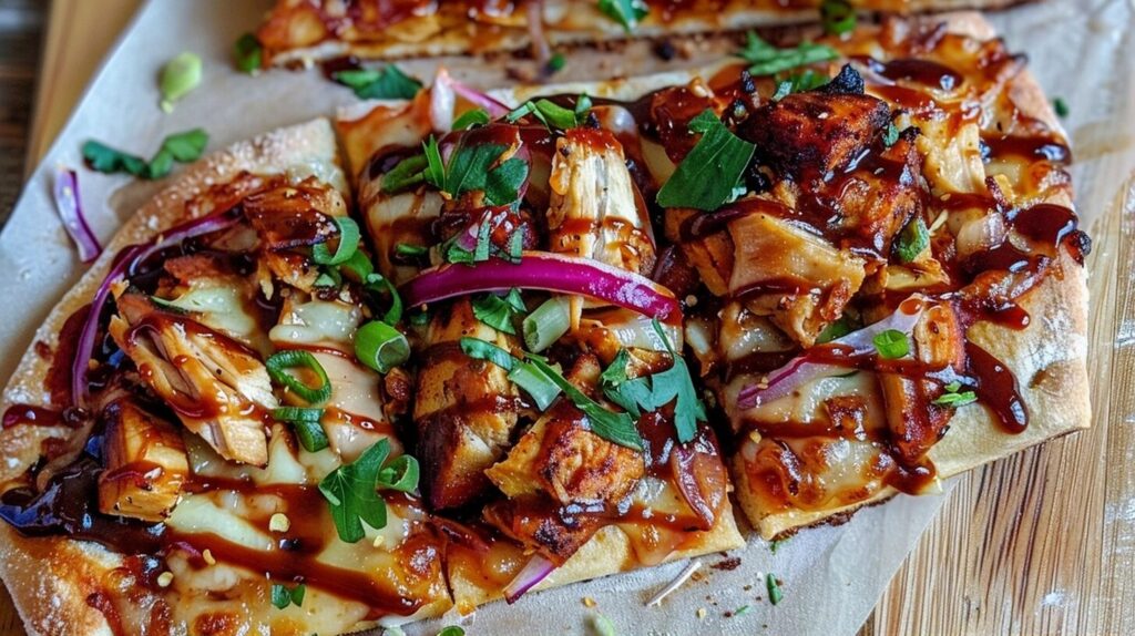 Easy BBQ Chicken Flatbread Recipe