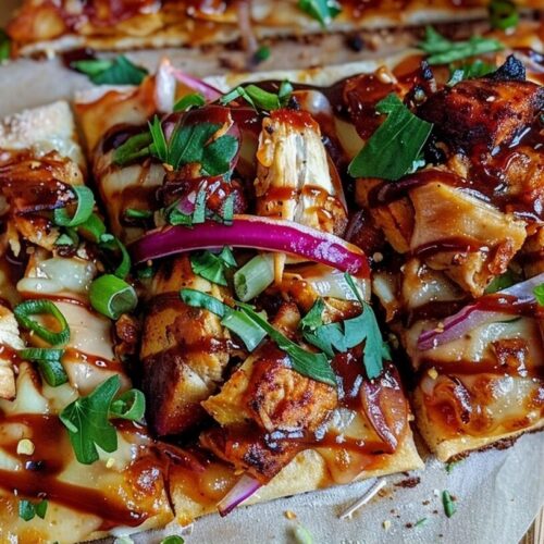 Easy BBQ Chicken Flatbread Recipe