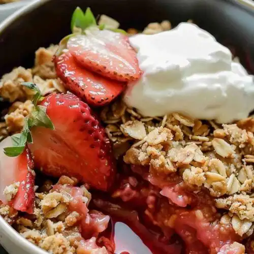 Strawberry Rhubarb Crisp
