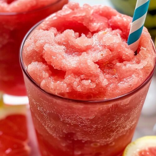 Homemade Watermelon Lemonade Slushies