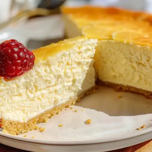 Lemon Vanilla Cottage Cheese Cake