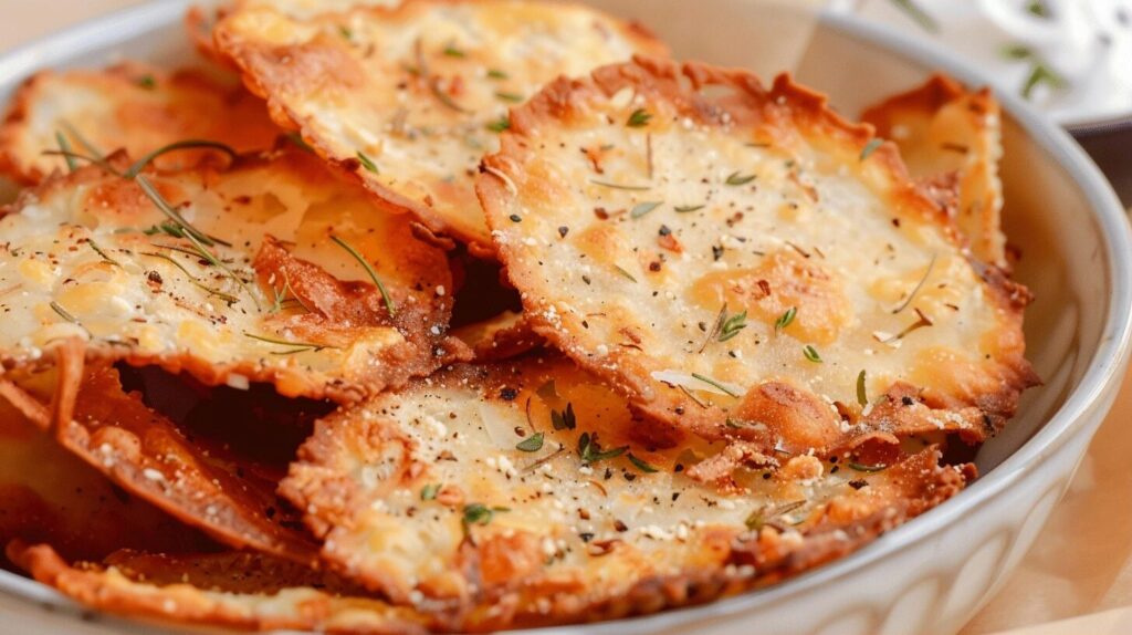 Air Fryer Cottage Cheese Chips Recipe
