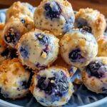 Lemon Blueberry Cottage Cheese Protein Bites