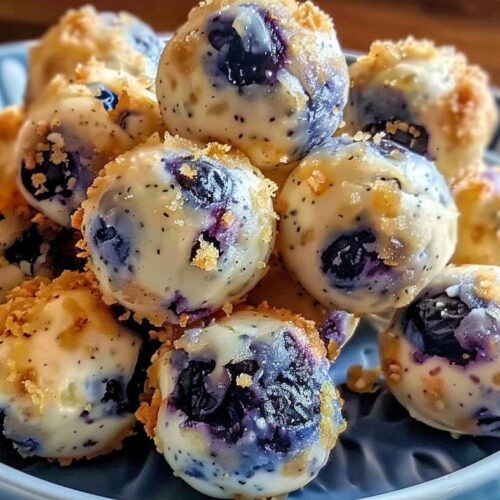 Lemon Blueberry Cottage Cheese Protein Bites