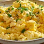 Creamy Cottage Cheese Scrambled Eggs
