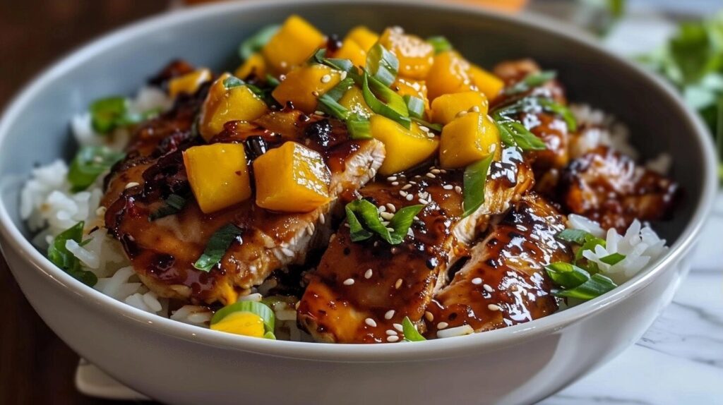 Asian Mango Glazed Chicken