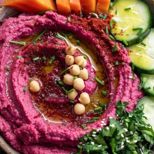 Creamy Beet Hummus Power Bowl