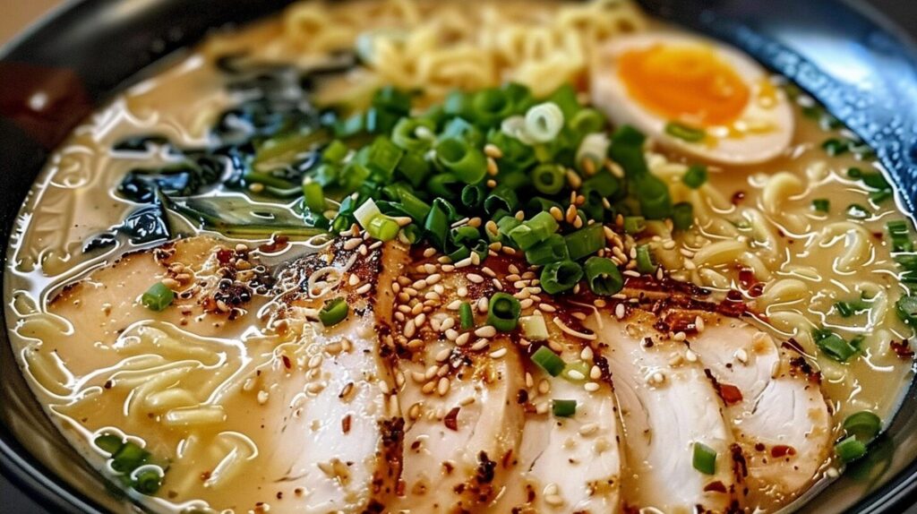 Creamy Garlic Chicken Ramen