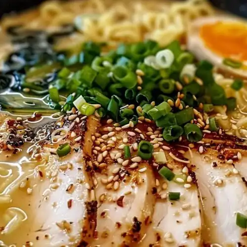 Creamy Garlic Chicken Ramen
