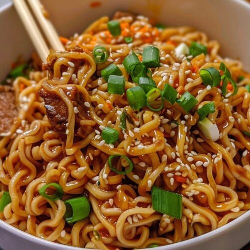 Easy Saucy Ramen Noodles