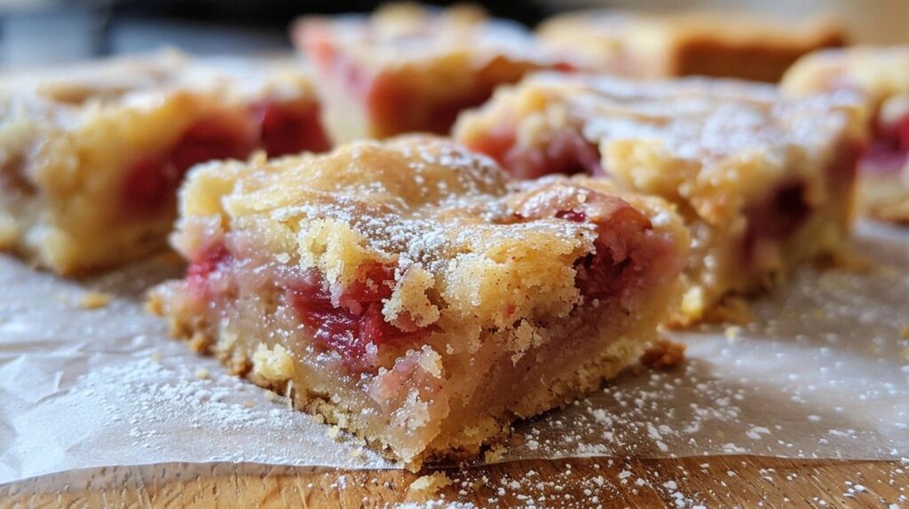 Lemon Rhubarb Bars