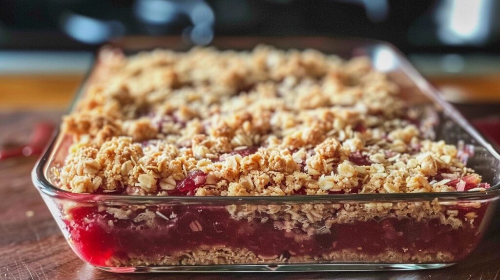 Best Rhubarb Crumble Bars