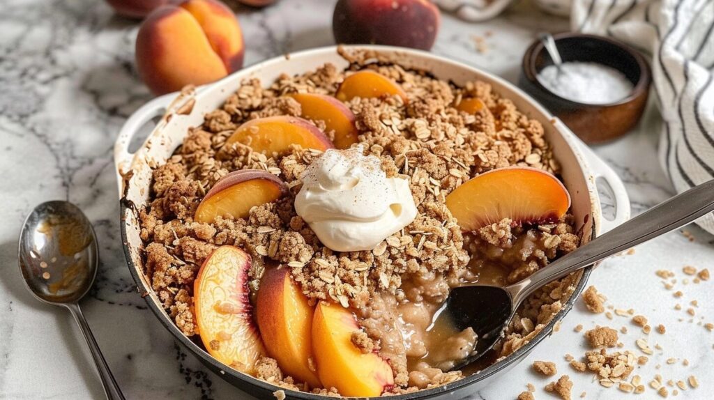 Old Fashioned Peach Crisp