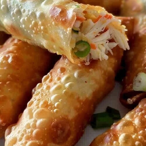 Crab Rangoon Egg Rolls