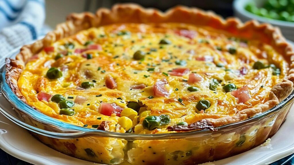 Baked Fluffy Western Omelet Quiche