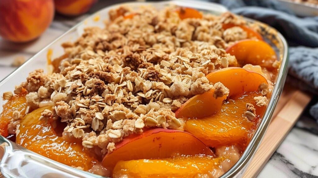Apricot Crisp with Oat Crumble for Summer Baking