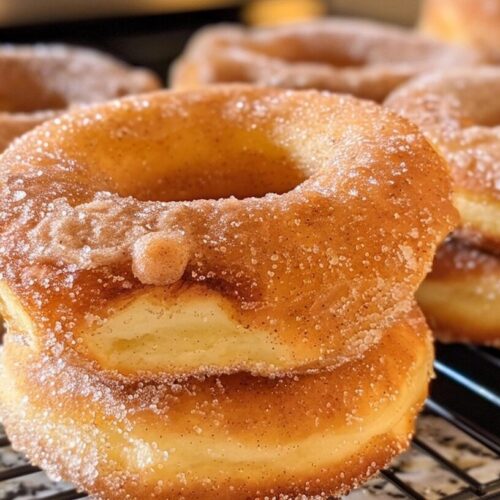Baked Cinnamon Sugar Sourdough Donuts