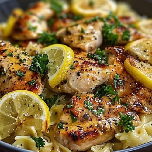Cowboy Butter Lemon Bowtie Chicken